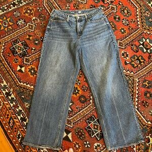 Old Navy extra high rise curvy sky-high wide leg secret smooth pockets size 14